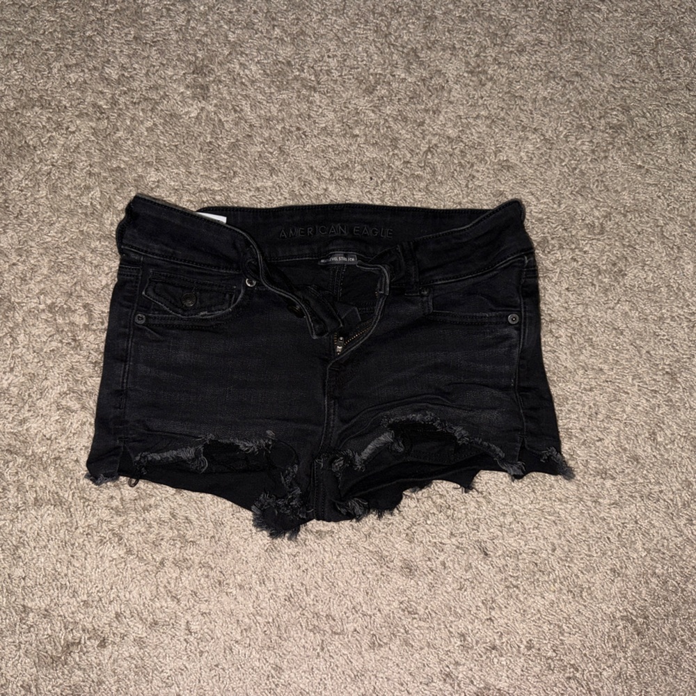 American Eagle Outfitters Black Jean Shorts